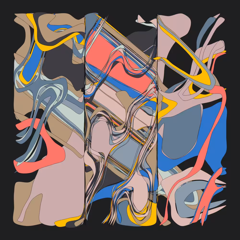 Geometric colorful shapes 3 #136