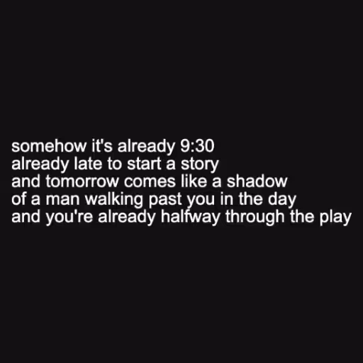 somehow it's already...