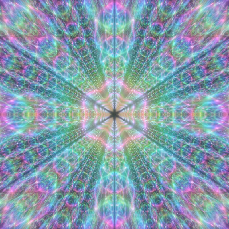 Fluorescent Hexagram #16