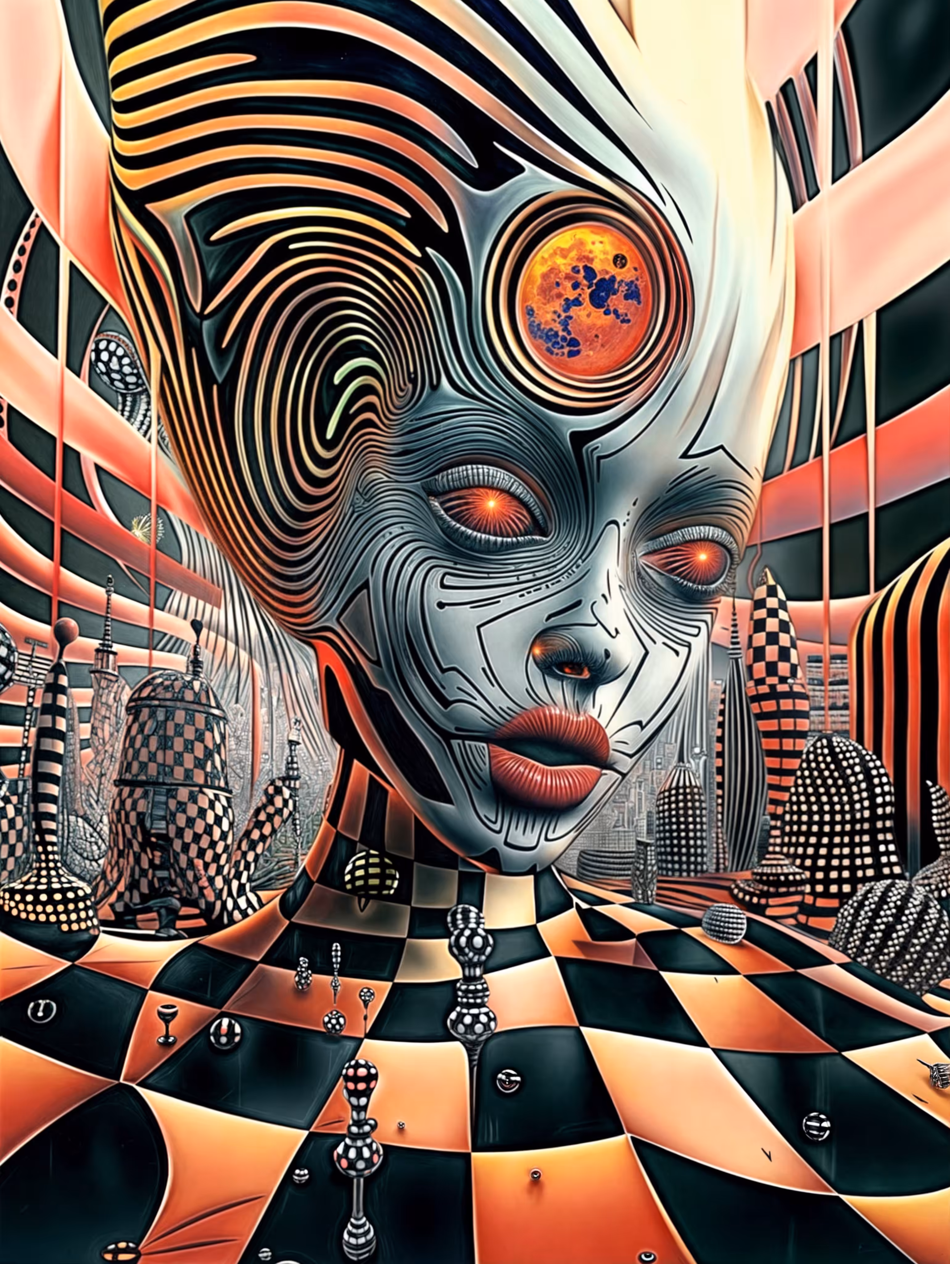 “Laser-Eyed Pawns in The Chessboard Dimension”