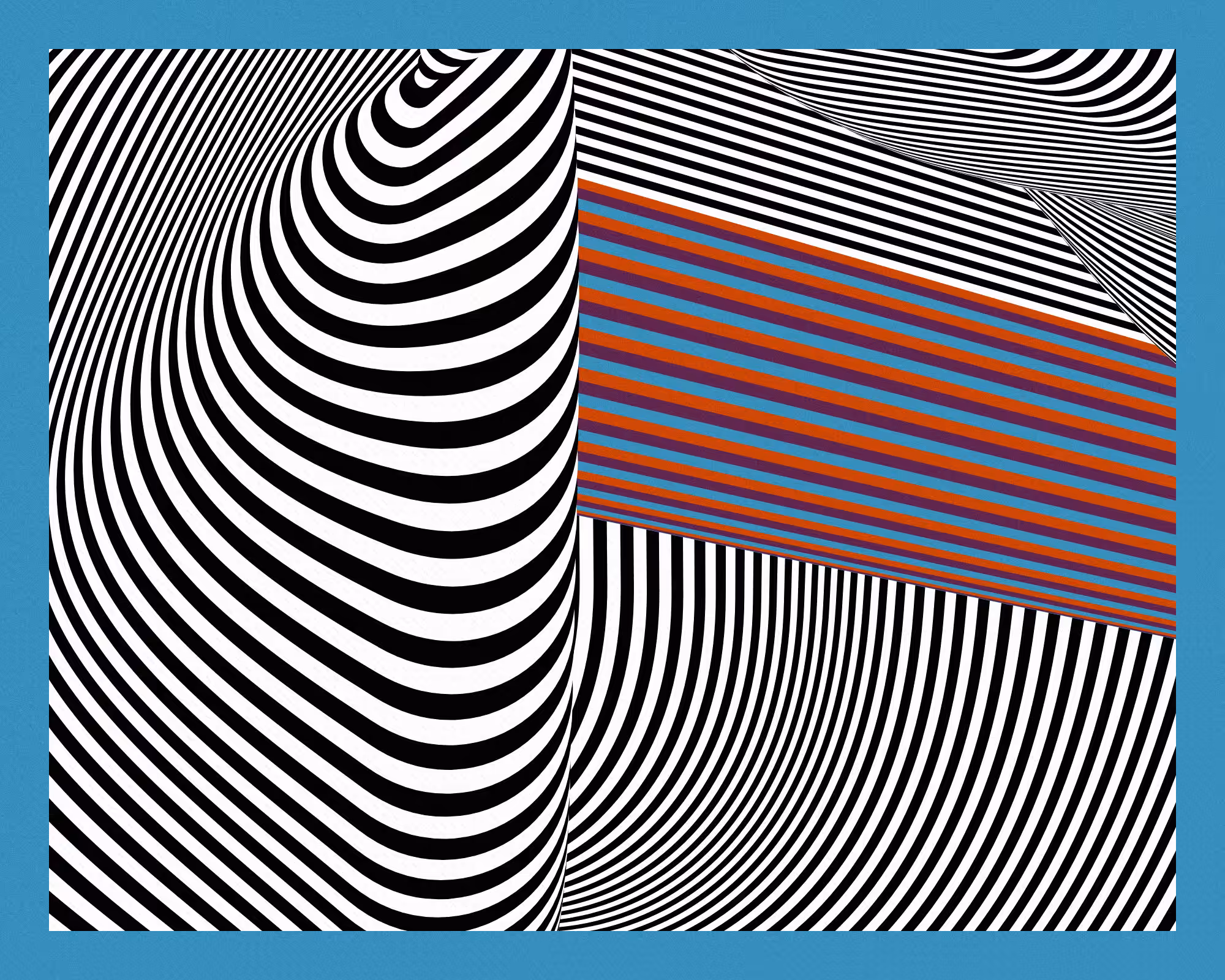 Alternating bands of color #147
