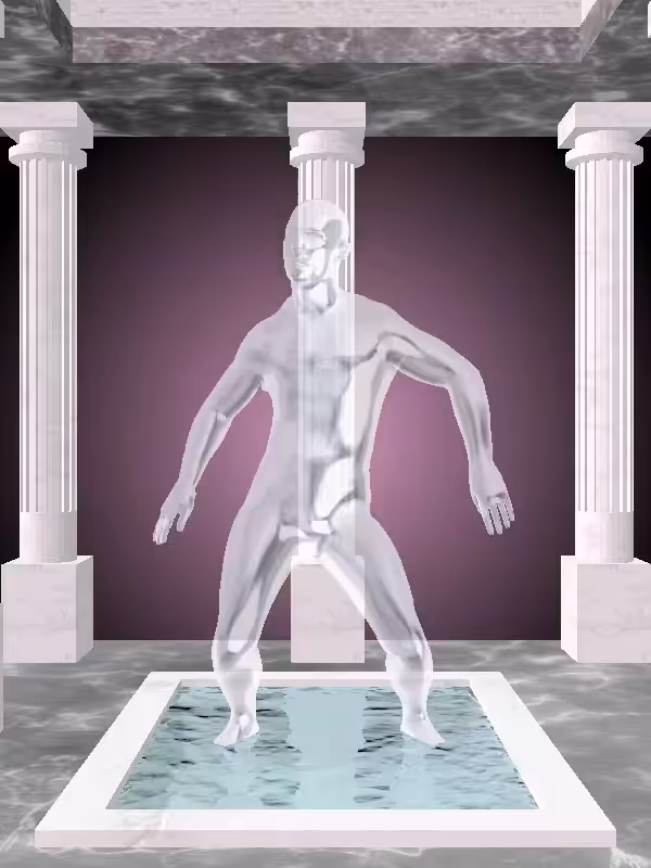 HeavenComputer: The Fading Dancing Silver Chrome Man #3634