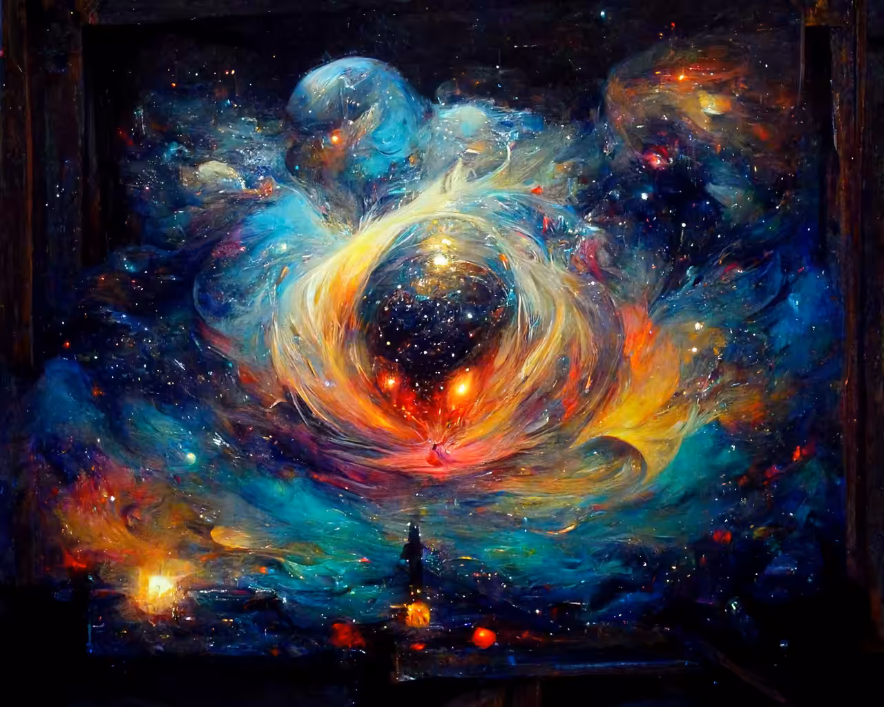 Cosmic Oil Painting #3