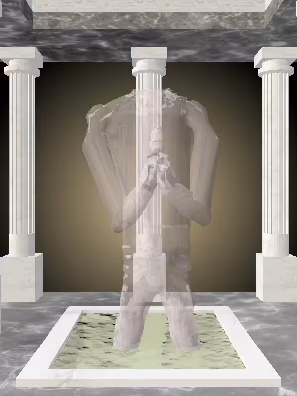 HeavenComputer: The Fading Praying Raw Skin Man #117