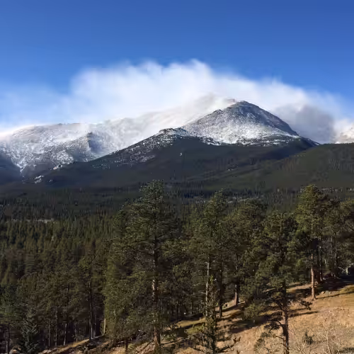 snowy mountain top