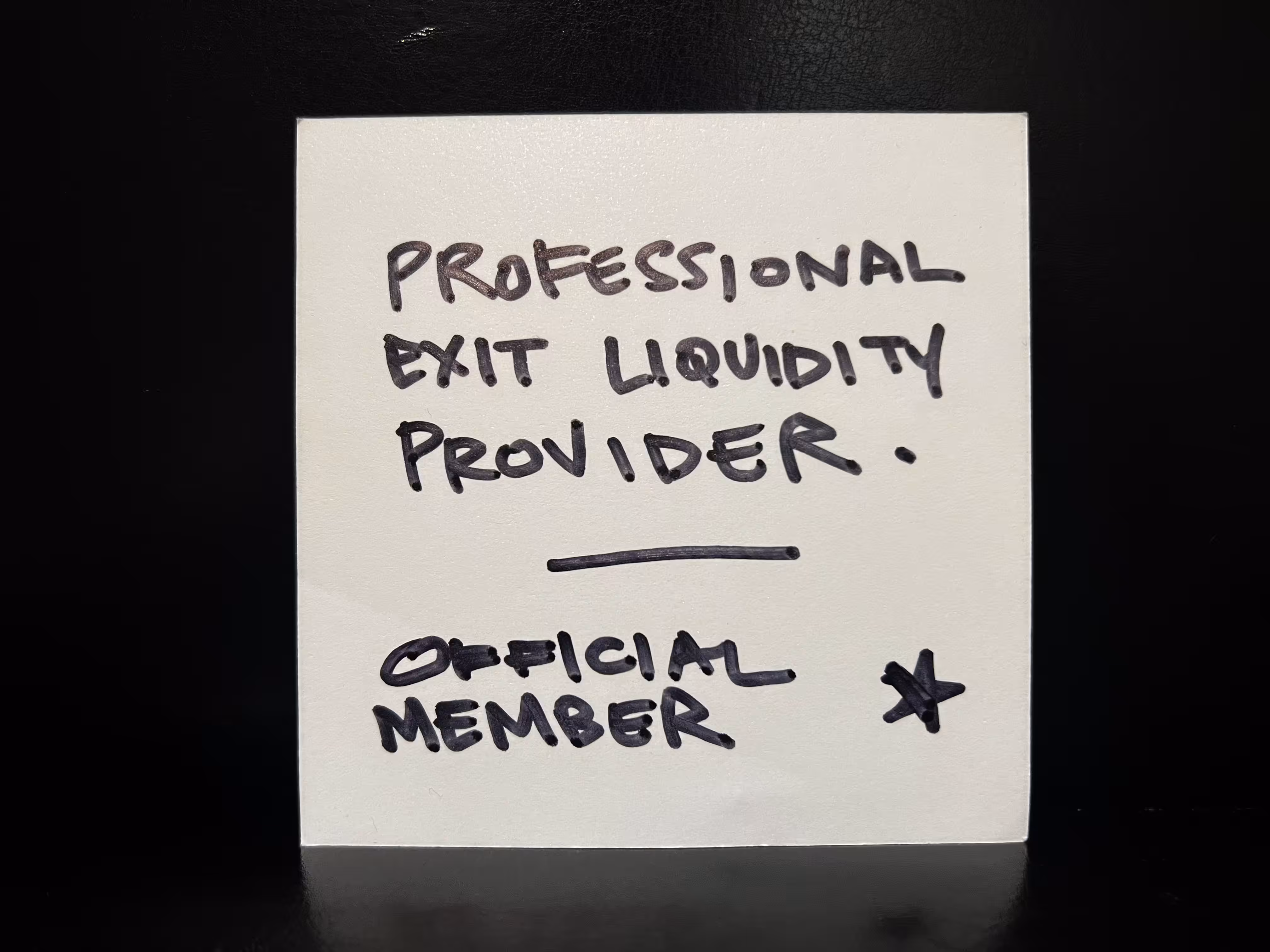 PROFESSIONAL EXIT LIQUIDITY PROVIDERS CLUB