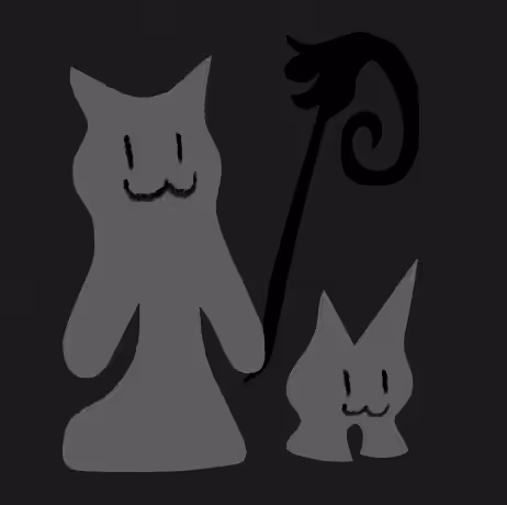 wizard ghost cat and cruel sweet cat