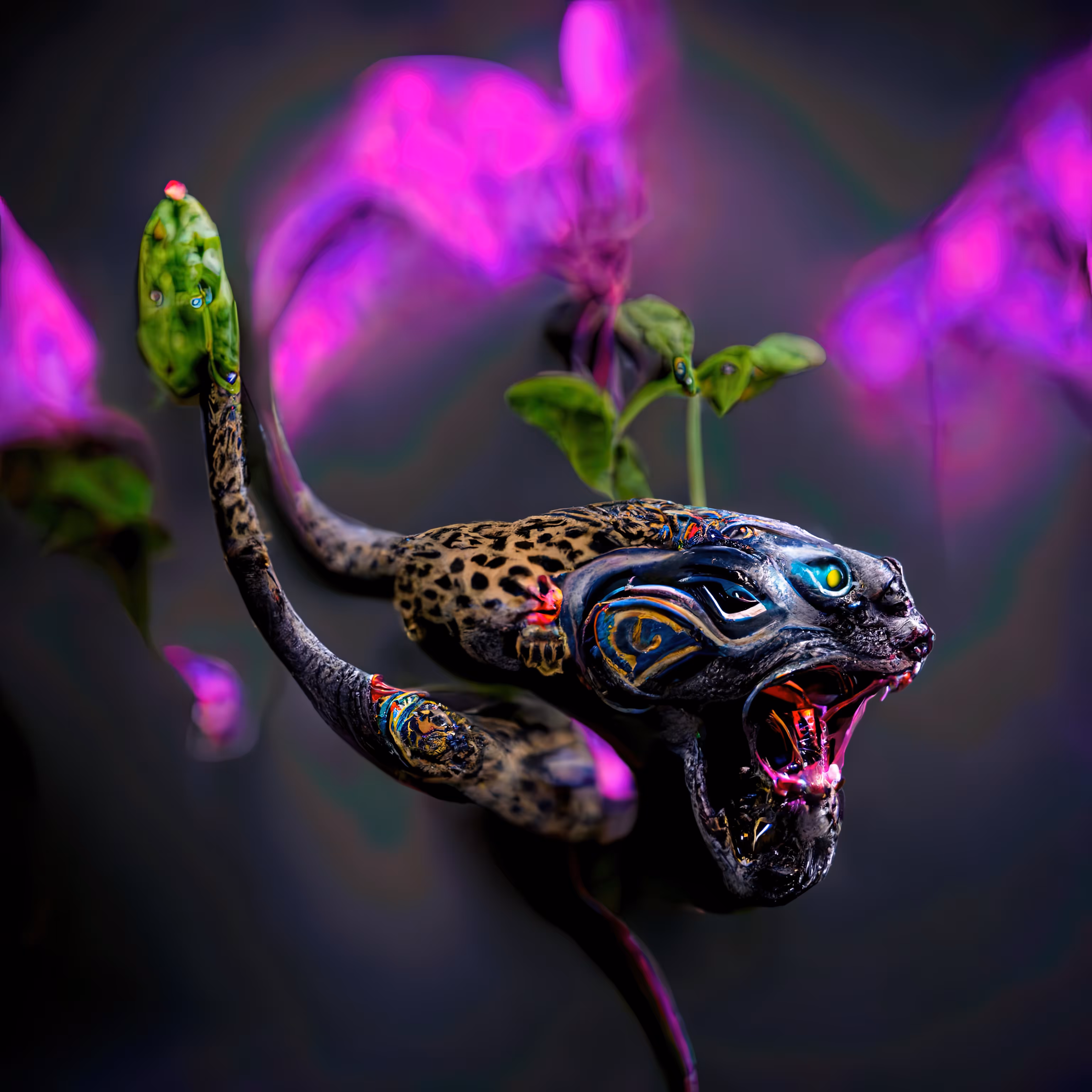Haunted Feline Serpent