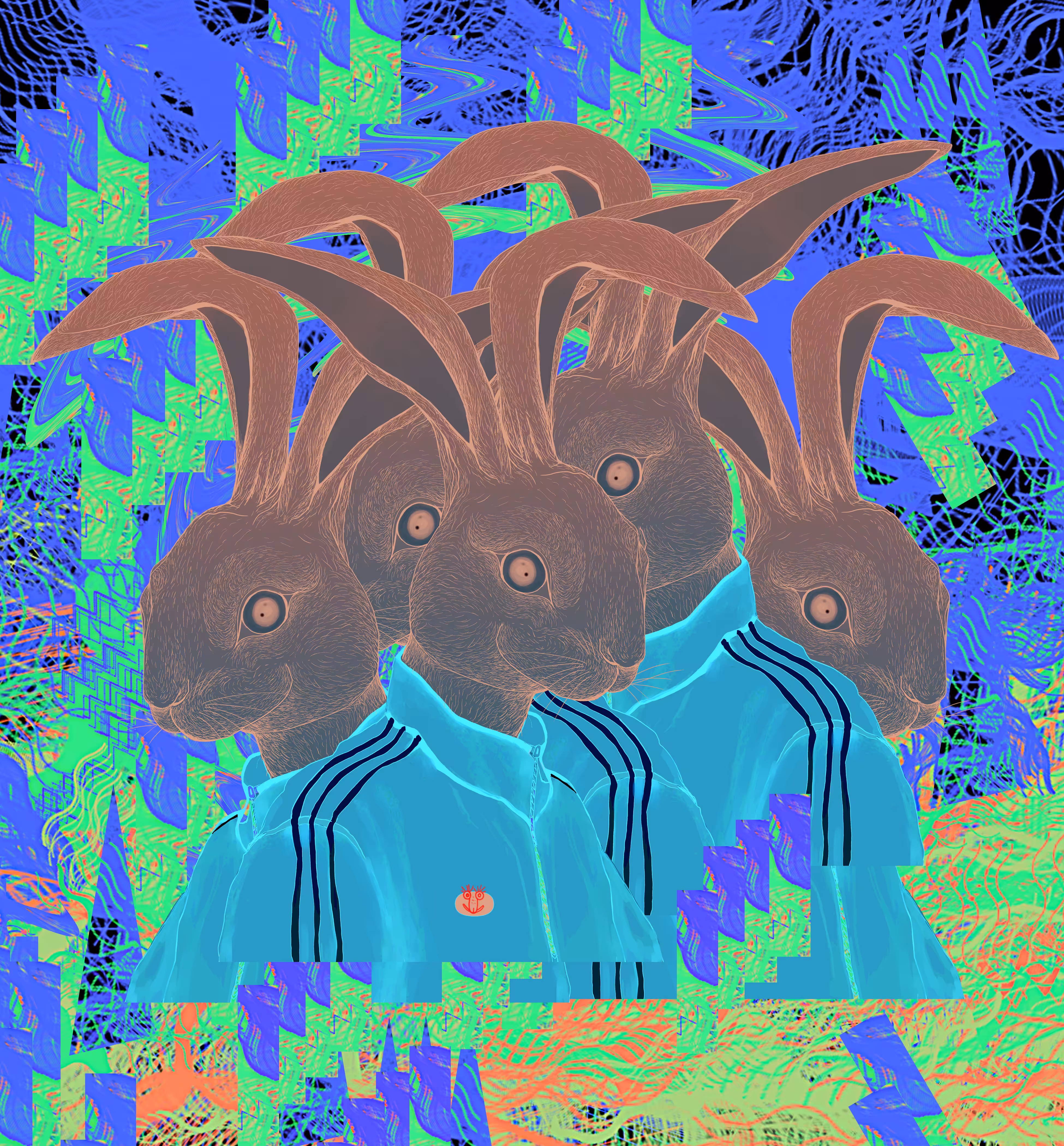 Ghost rabbit above you