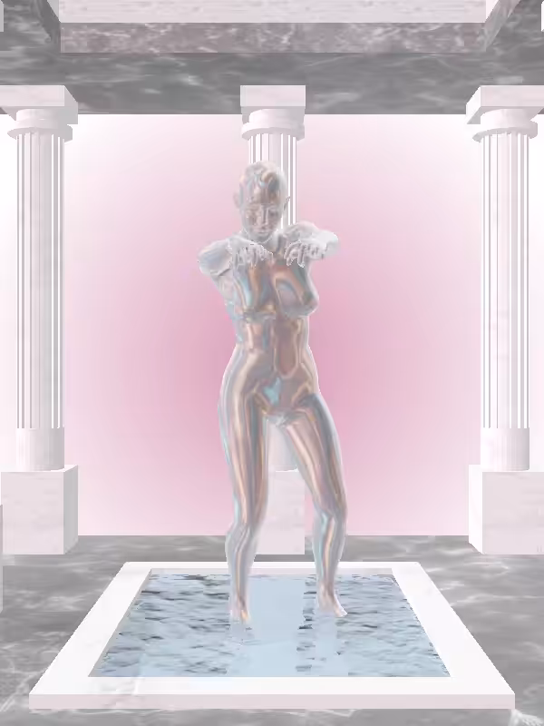 The Fading Undying Holographic Glow Woman #1369