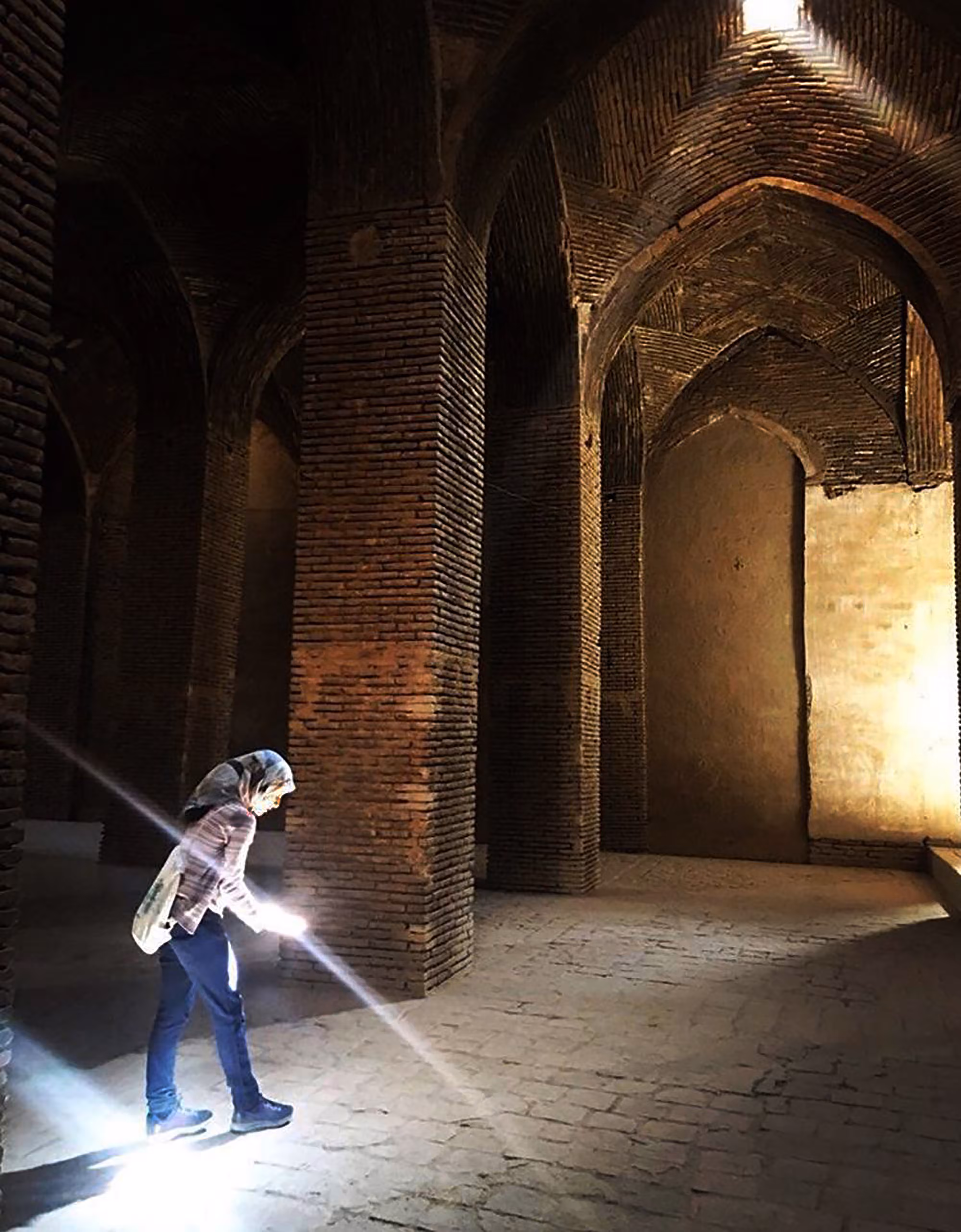 A beam of light