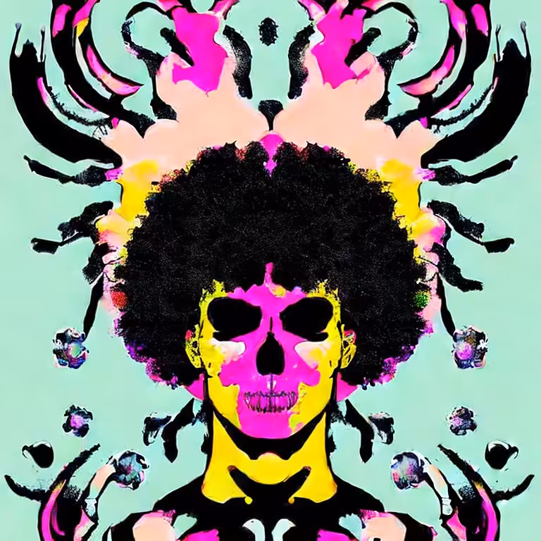 Cotton Candy Skull #91