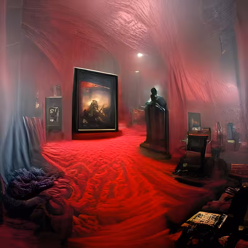 AI MASTERPIECE #1256 - THE RED ROOM
