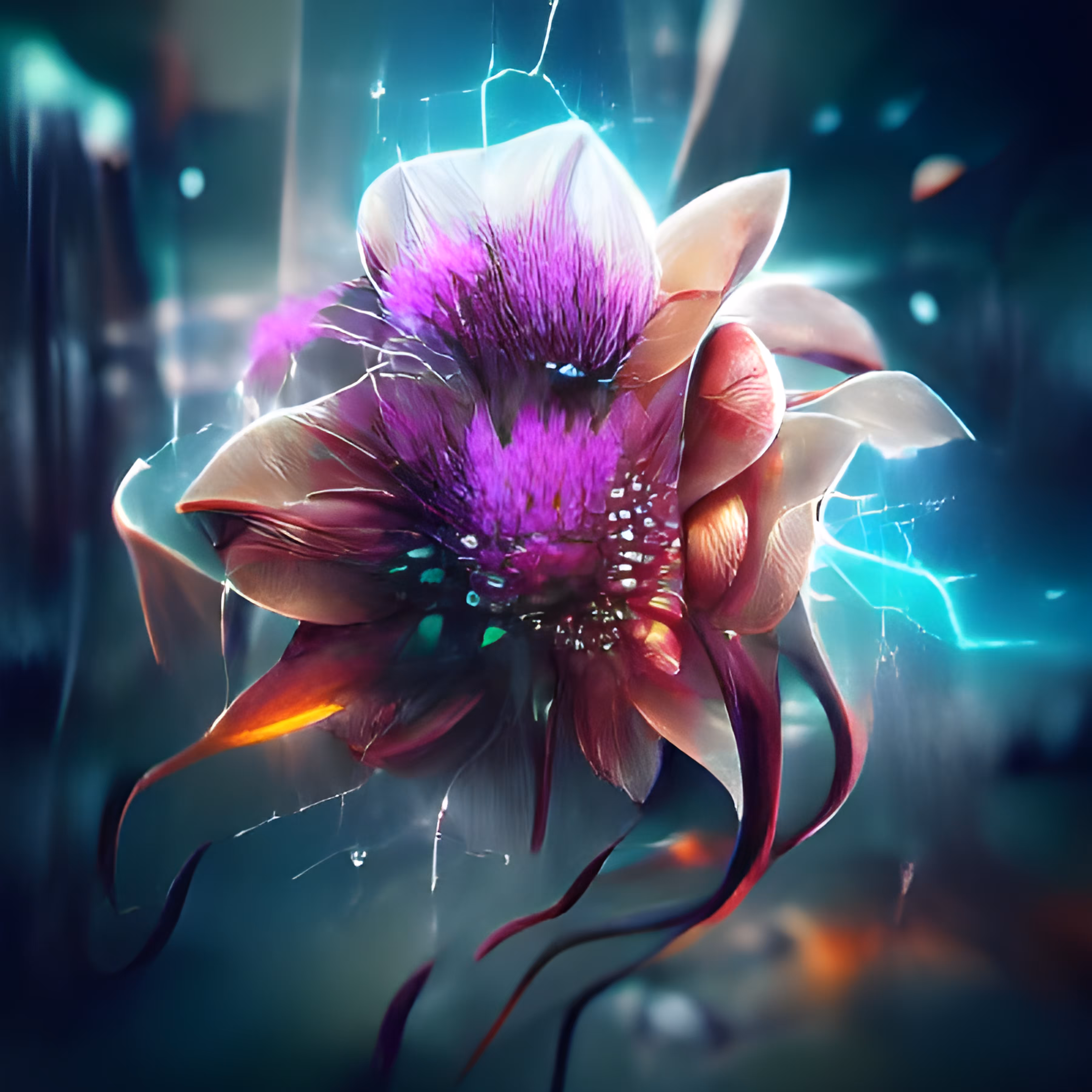 Cyber florals #004 - Bougainvillea