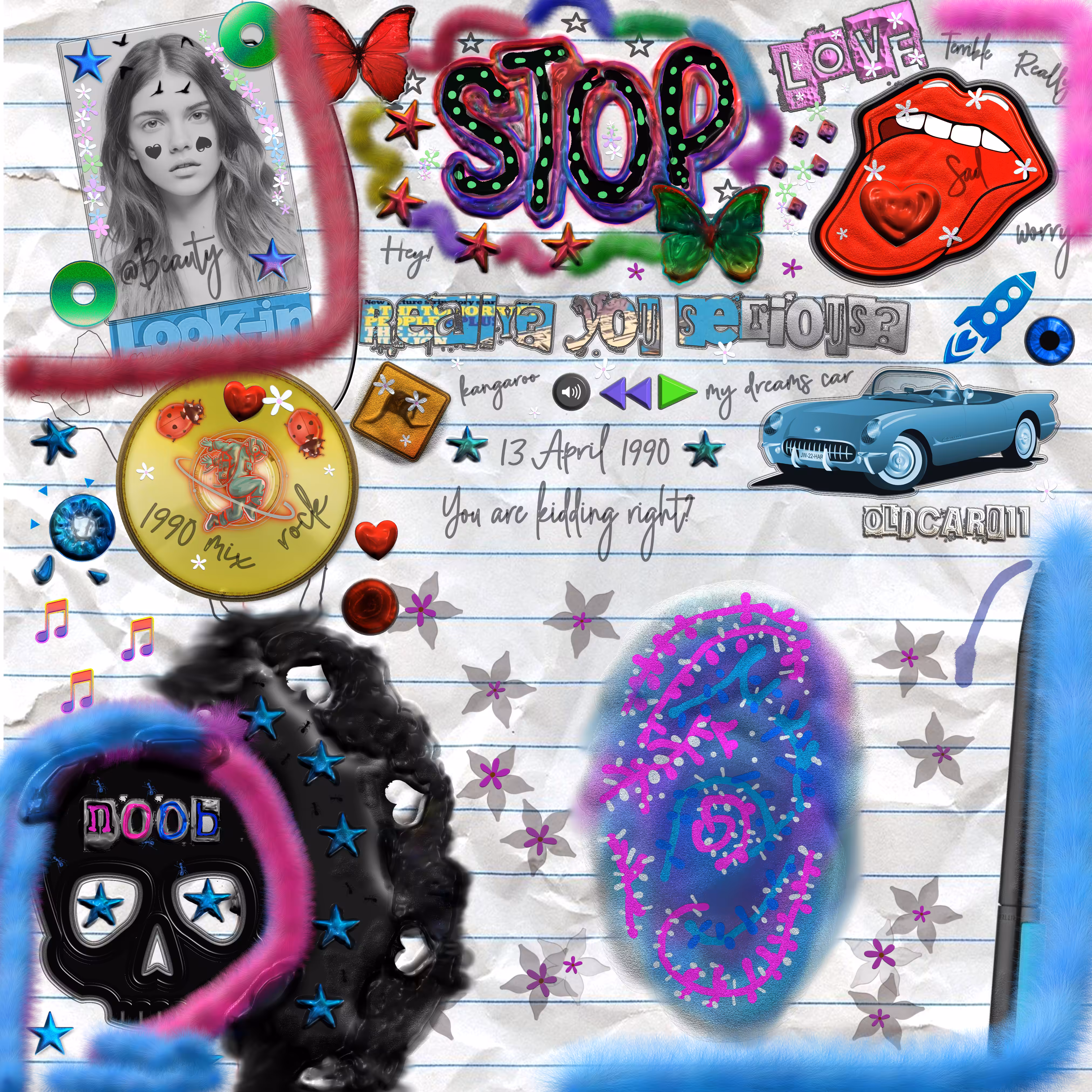 Png collage art 