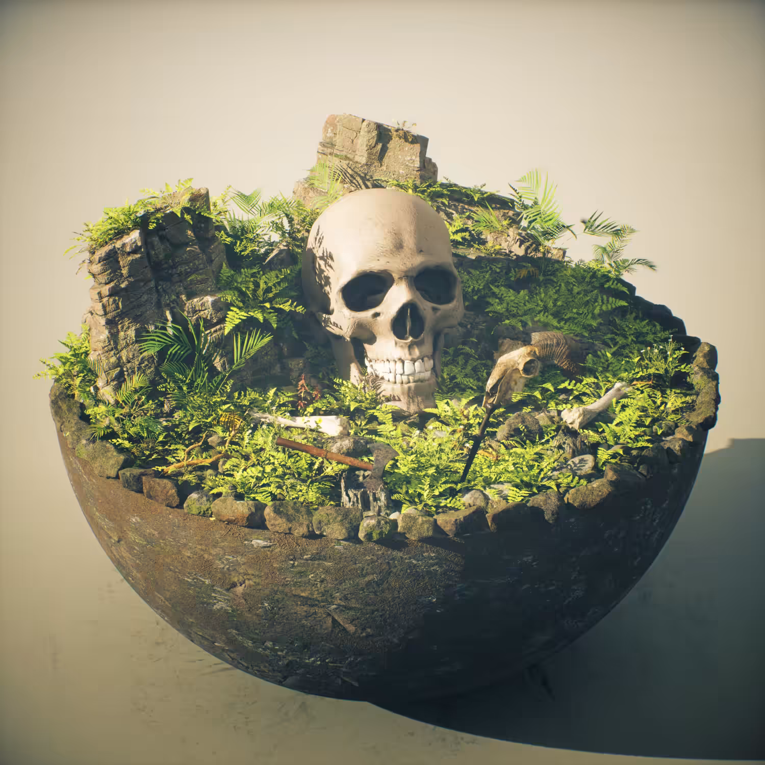 Spherical Microworld #002