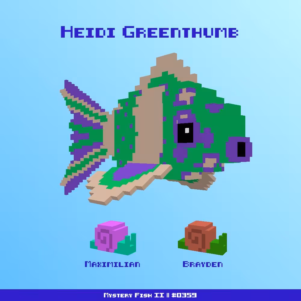 Heidi Greenthumb :: Mystery Fish 0359/1000 