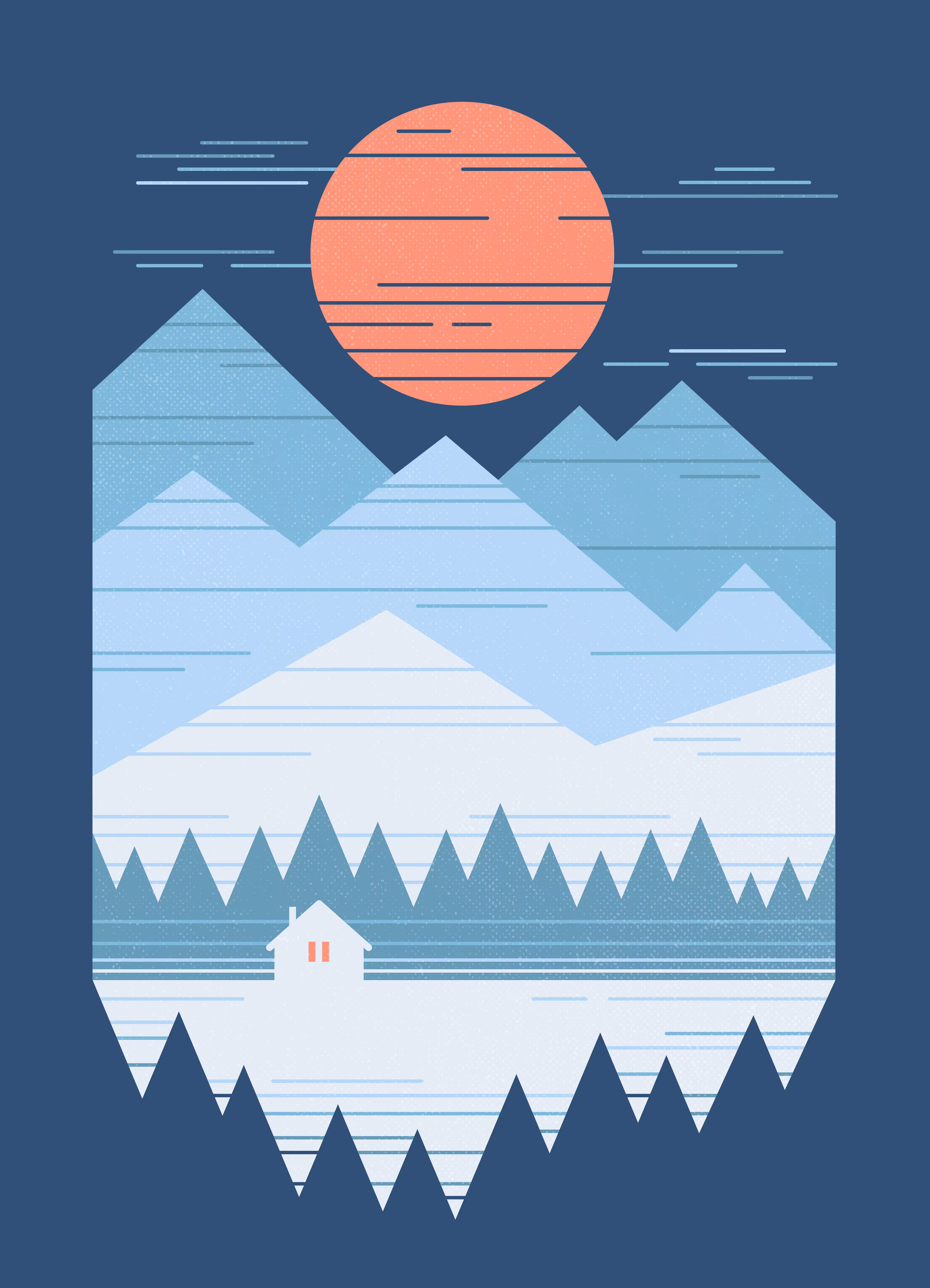 Cabin In The Snow