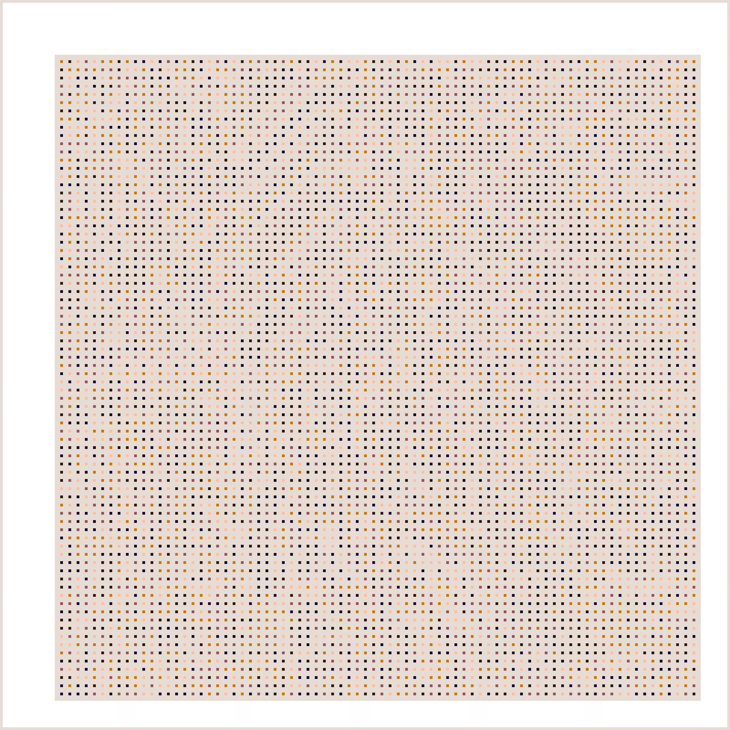 Beige Orbital Pixels #9