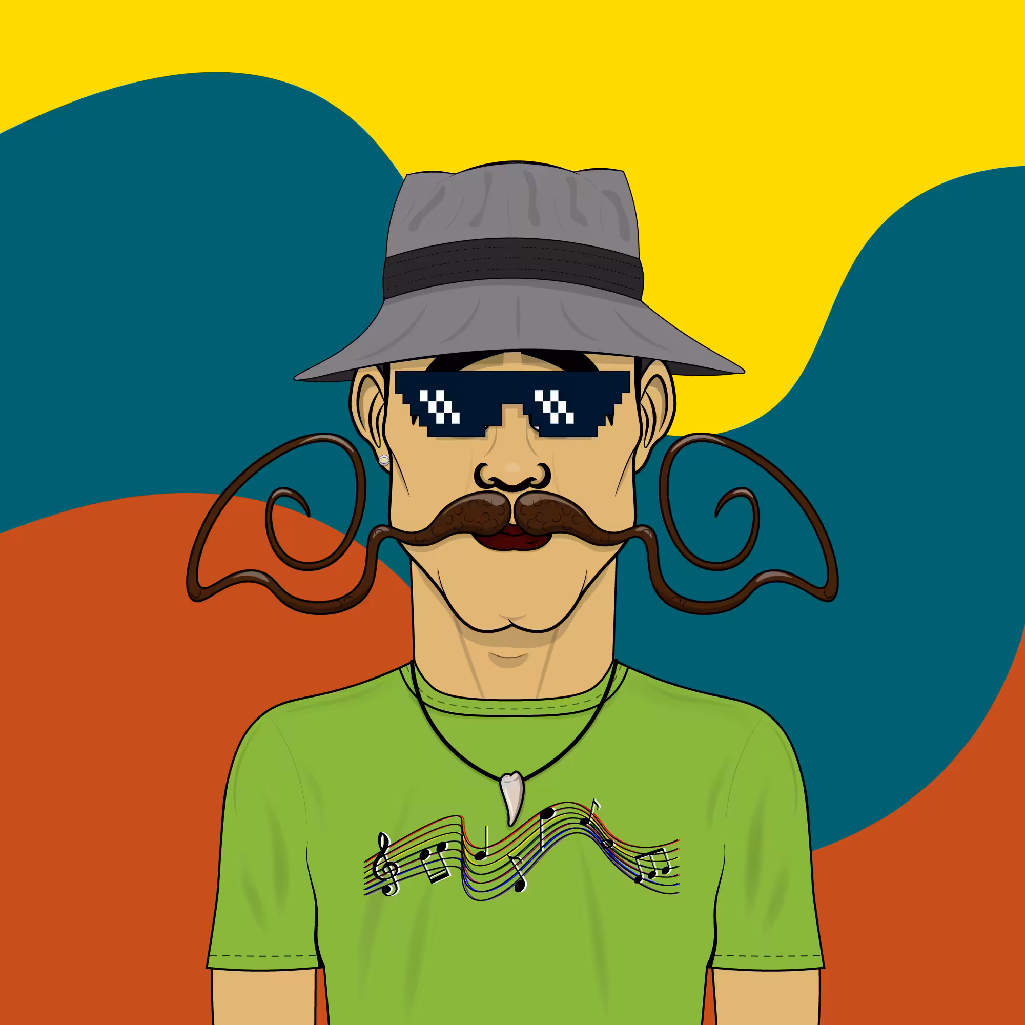 Mustachioed #141