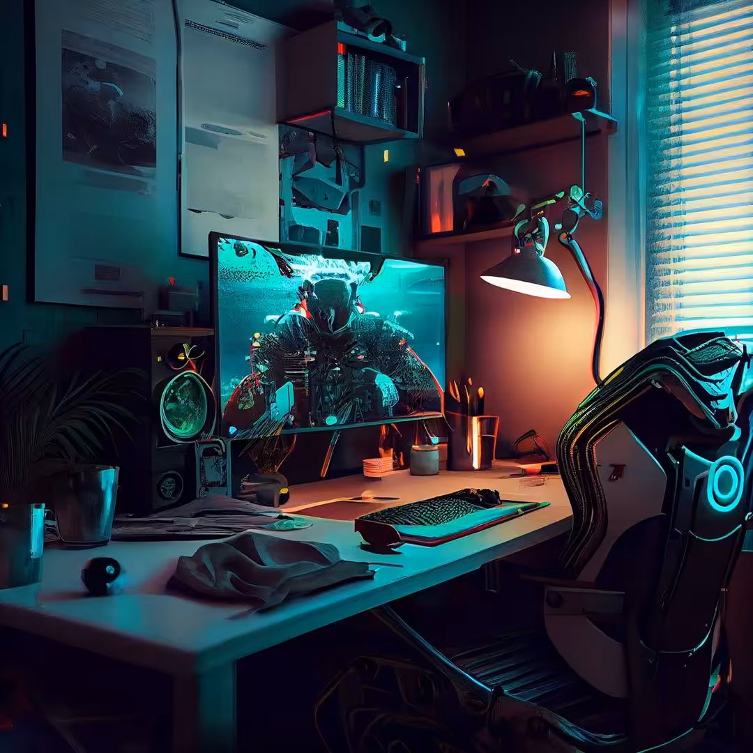 Cyber Flat-Game Room