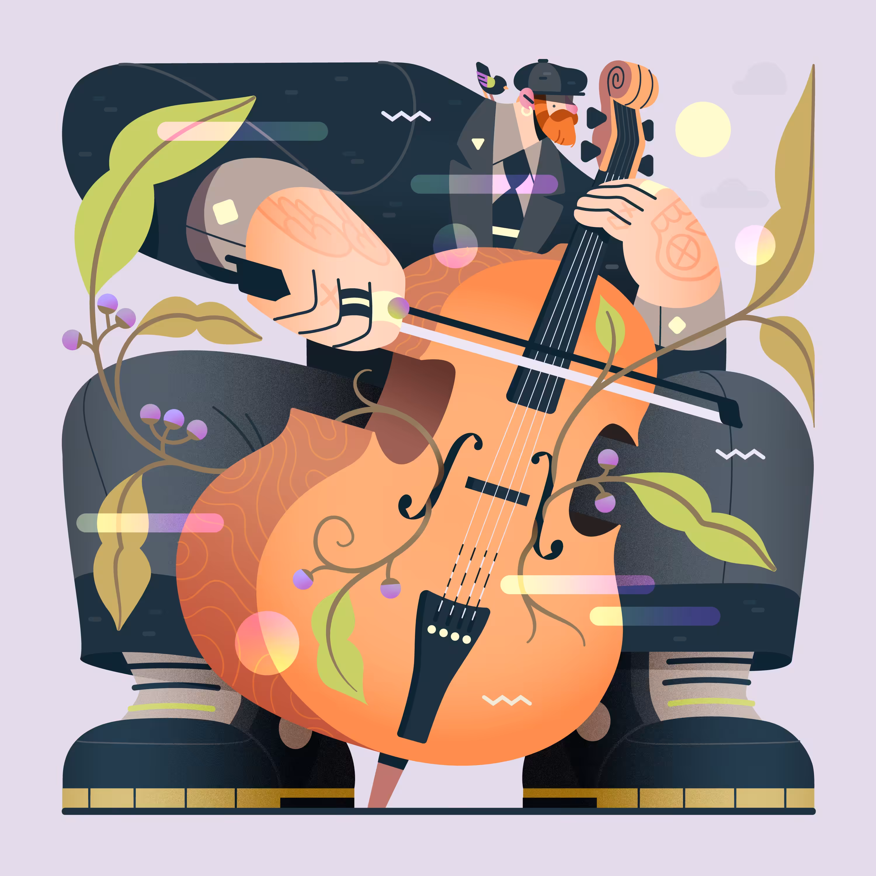 Birds, Plants & Music - The Cello Player