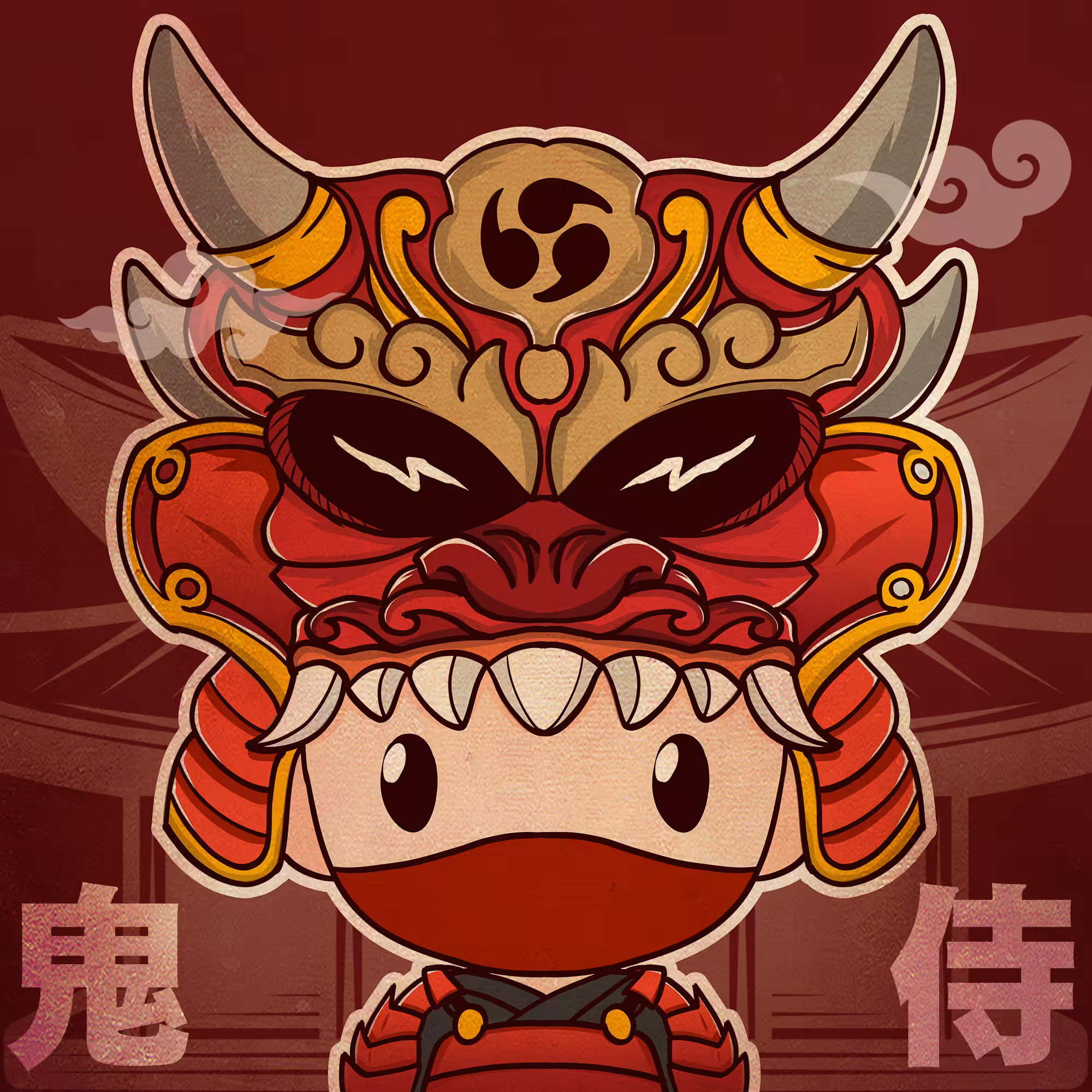 Akai Oni Samurai Boy