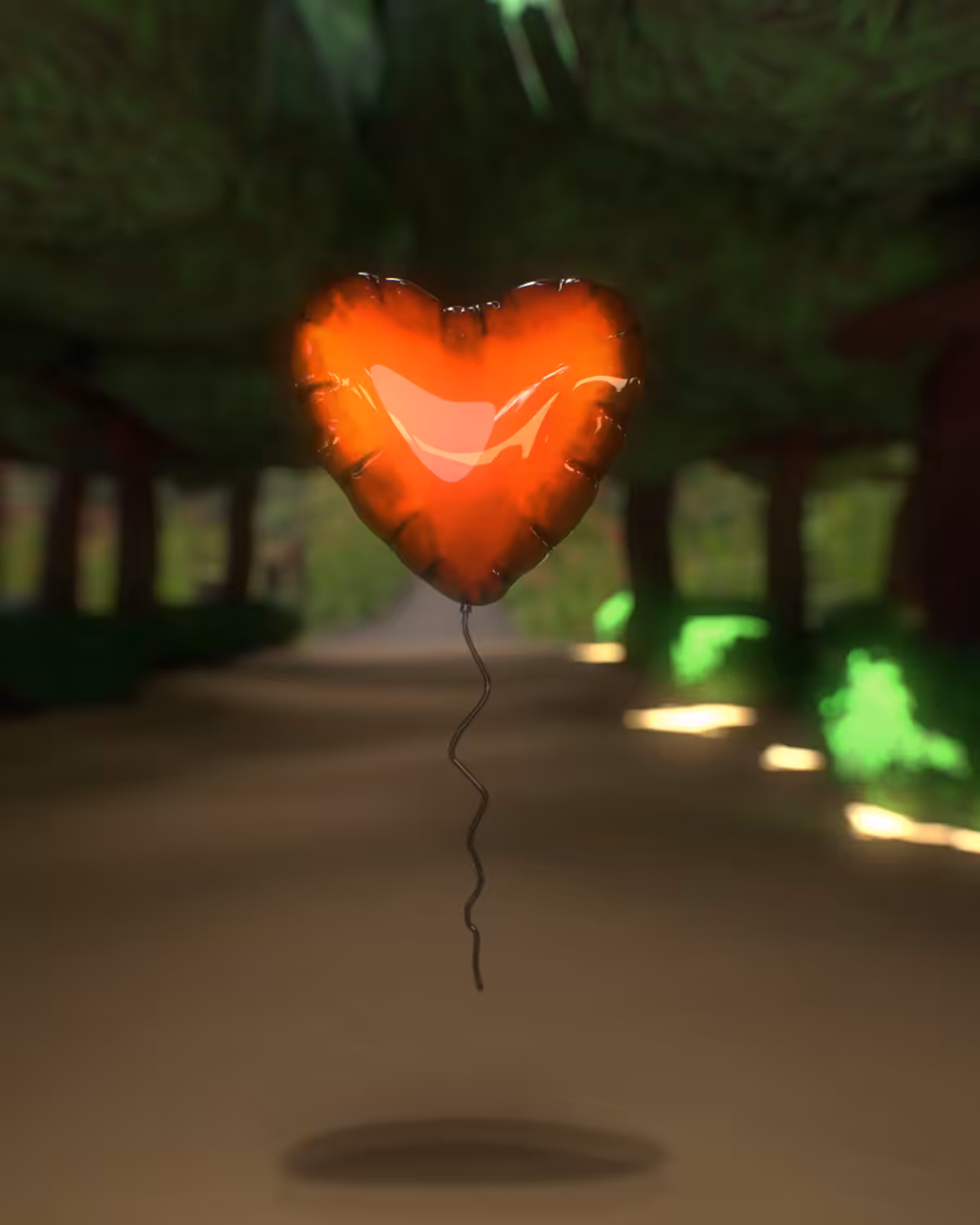 The Love Lane Orange Balloon