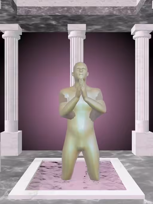 HeavenComputer: The Praying Olive Rust Man #4267
