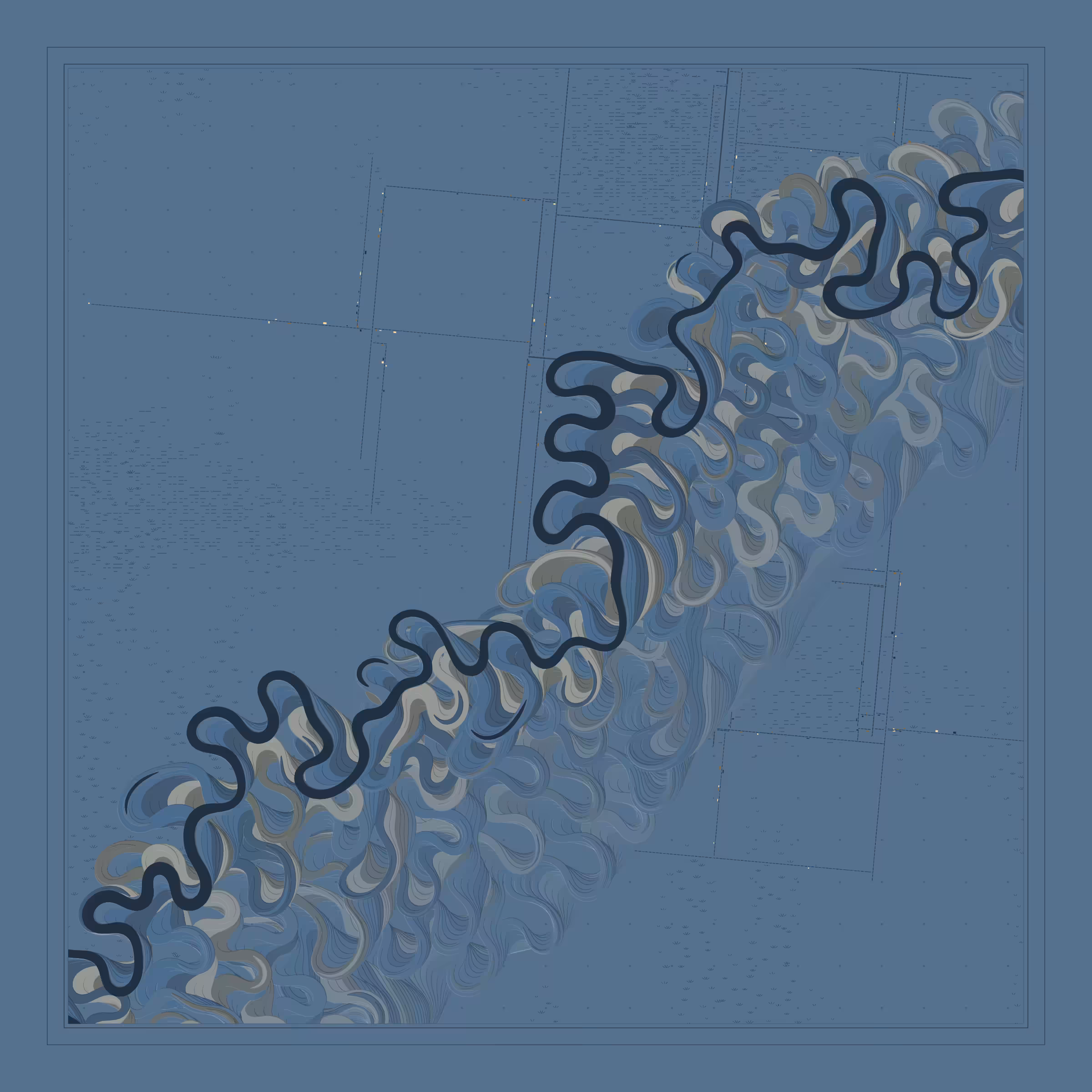Ancient Courses of Fictional Rivers #204