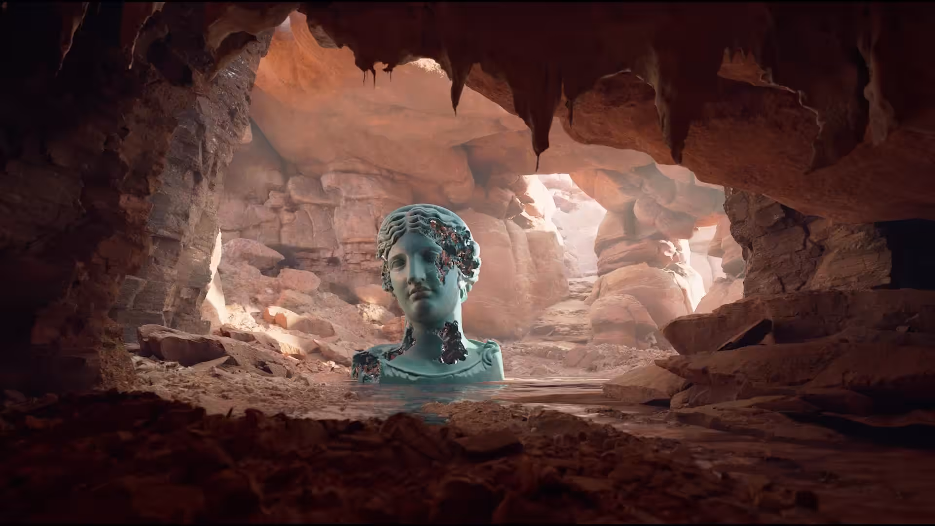 Eroding and Reforming Bust of Melpomene (Martian Day) #114/150