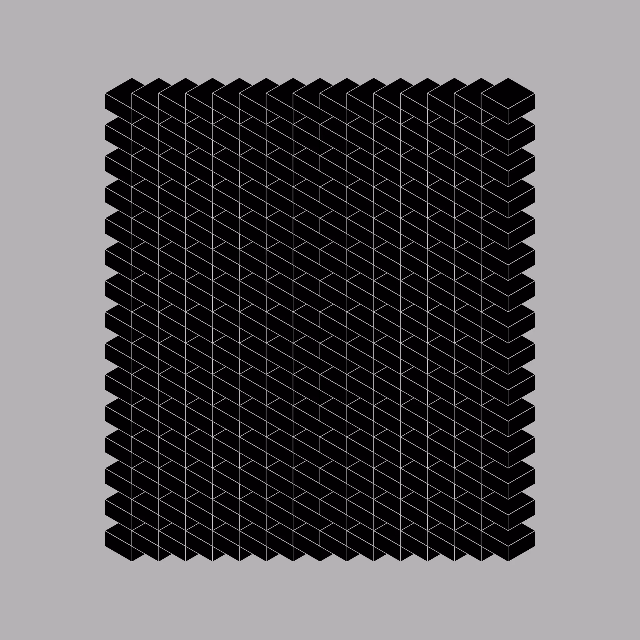 "Black on Black" + "Isometric Art"