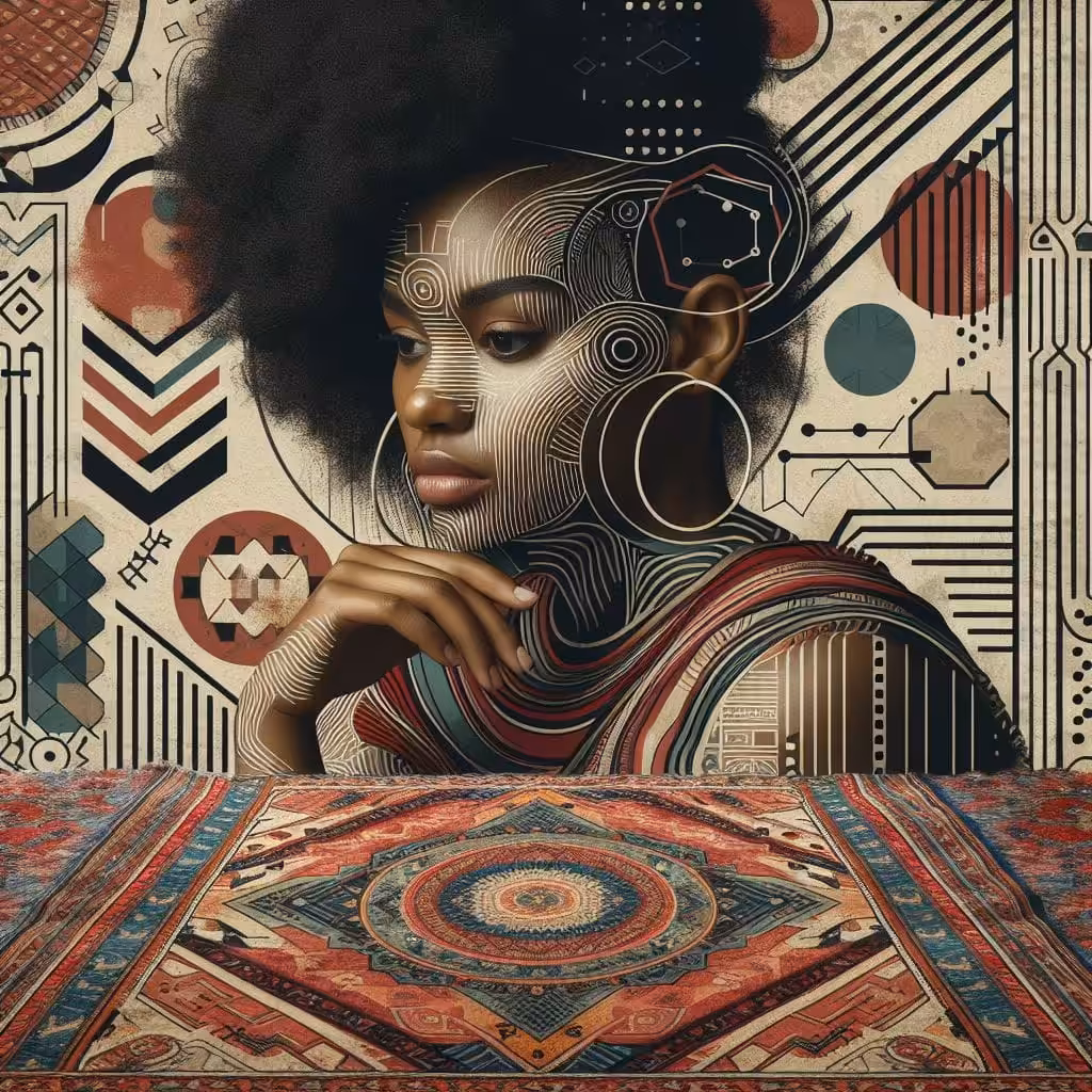 African American and the Persian carpet