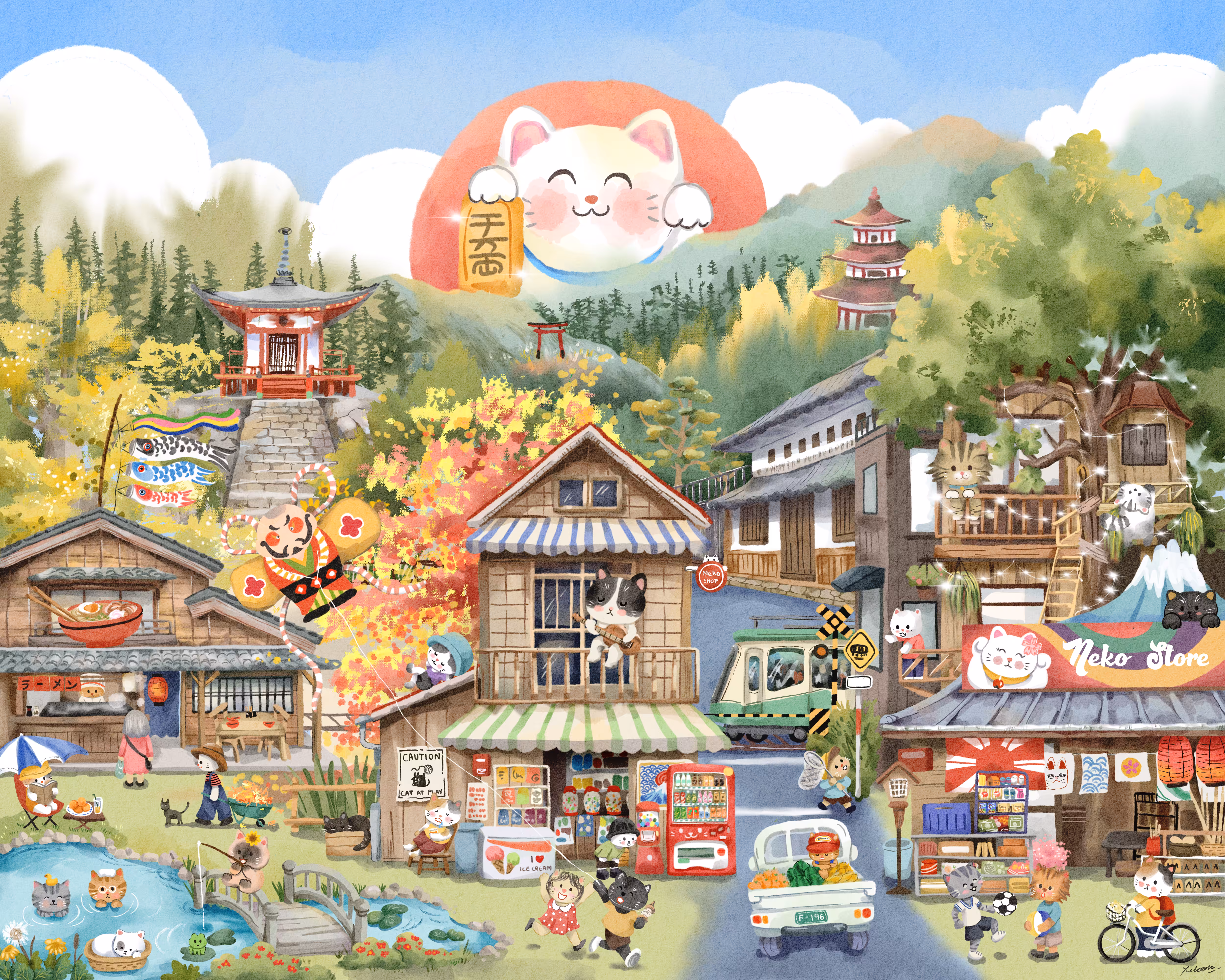 The Lucky Cat Village
