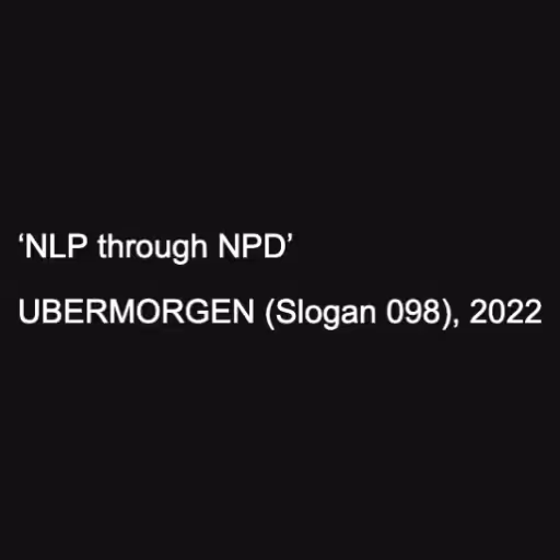 ‘NLP through NPD’

U...