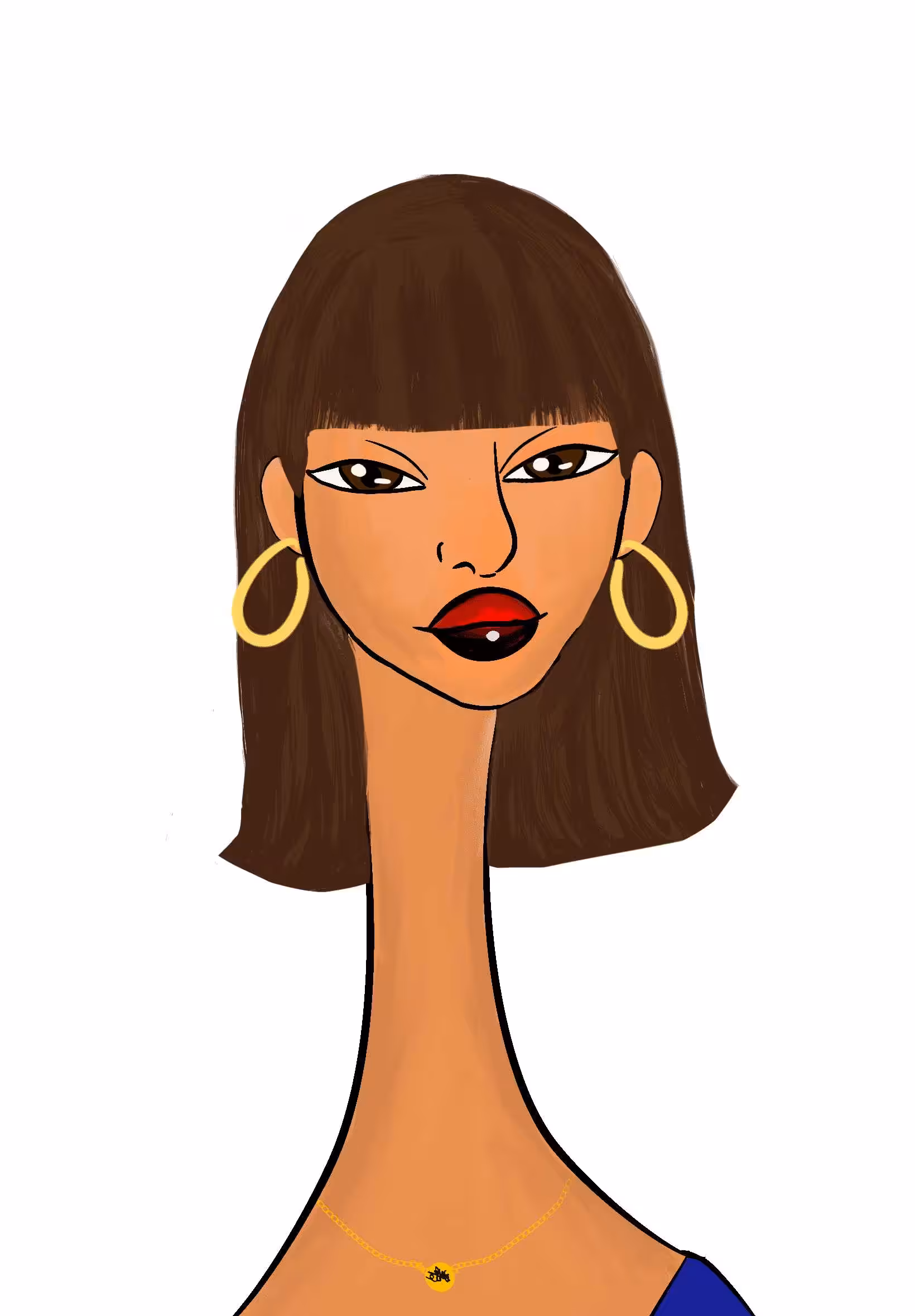 Long Neckie Lady #2762