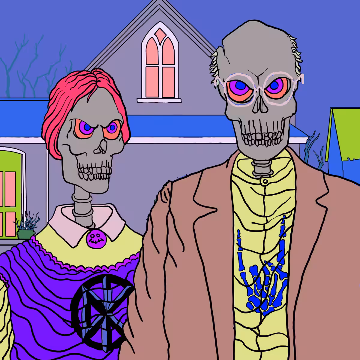 GAN Skulls Portrait Museum #1 #4