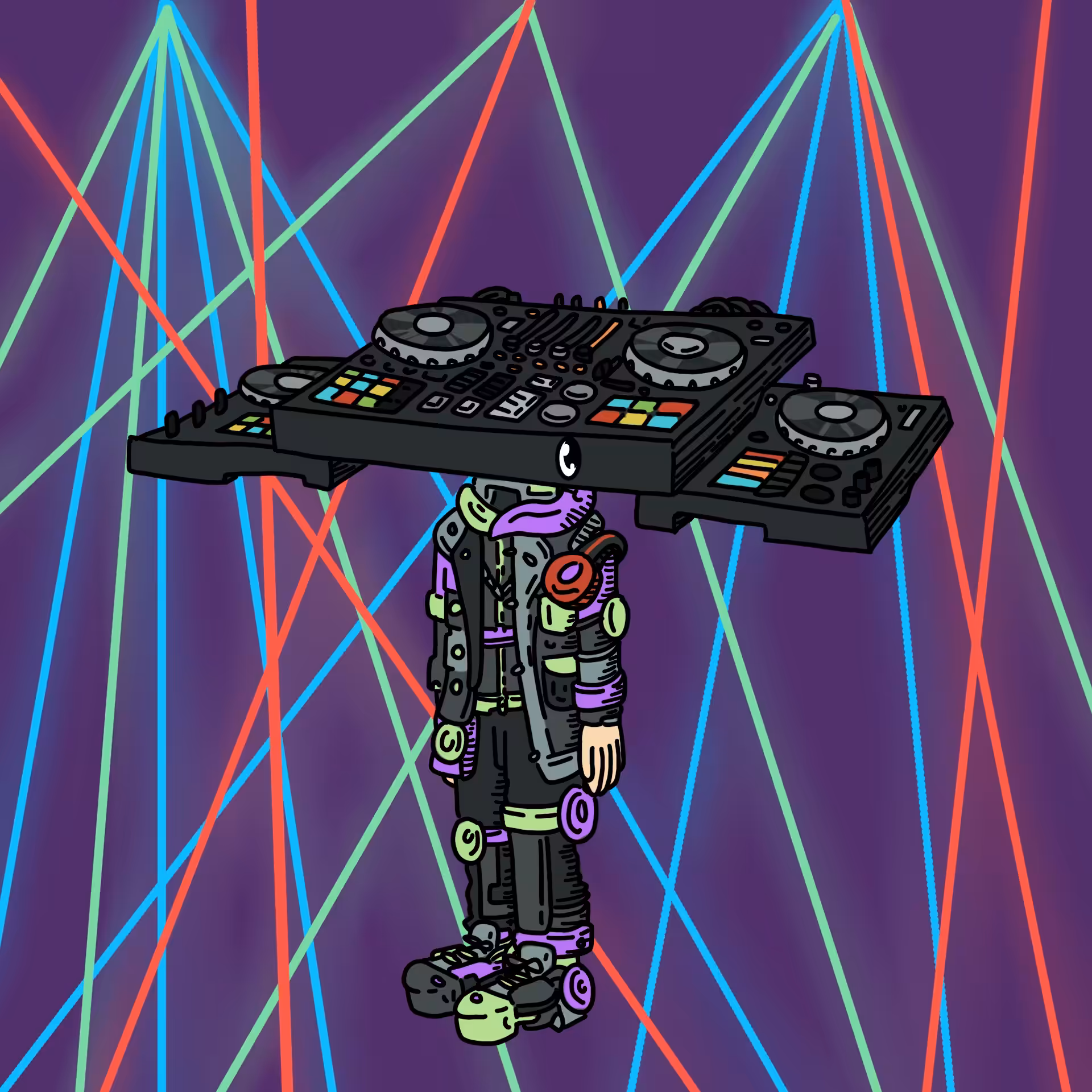 DJ one eyed guy #00139