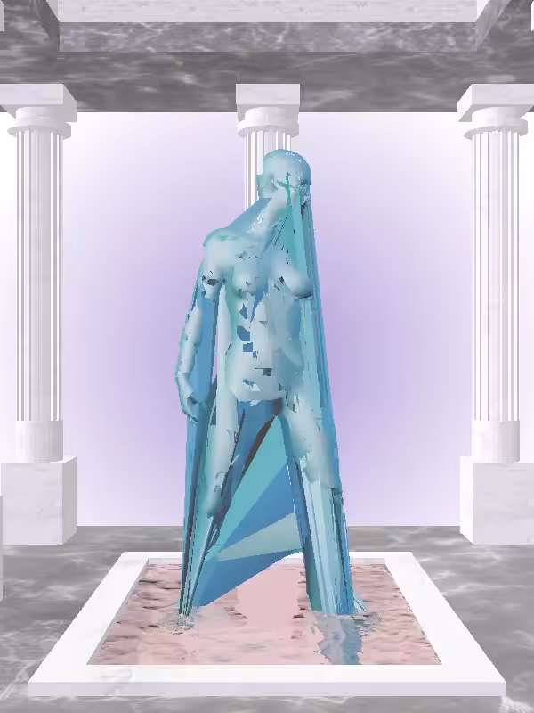 HeavenComputer: The Shooter Aqua Green Woman #7540