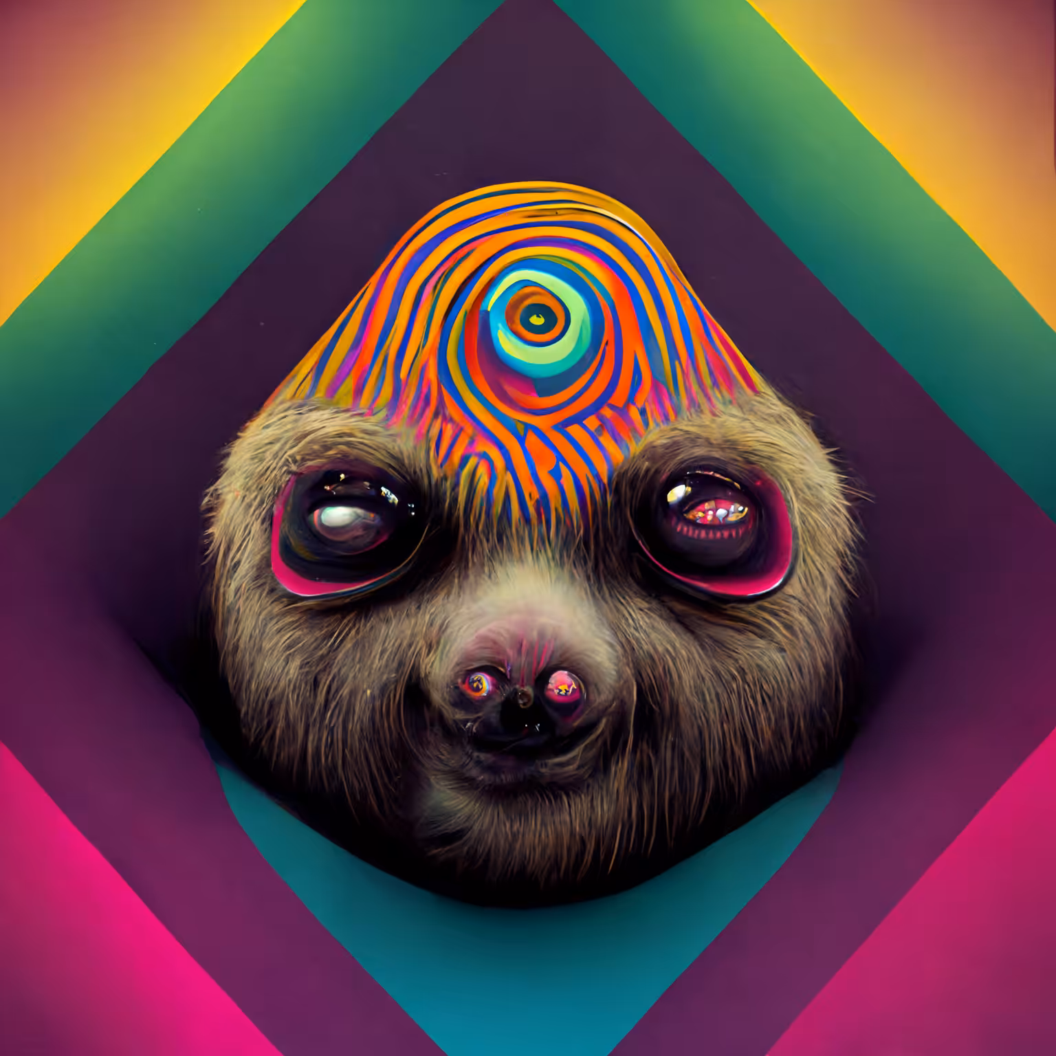 Psychedelic Sloth 11