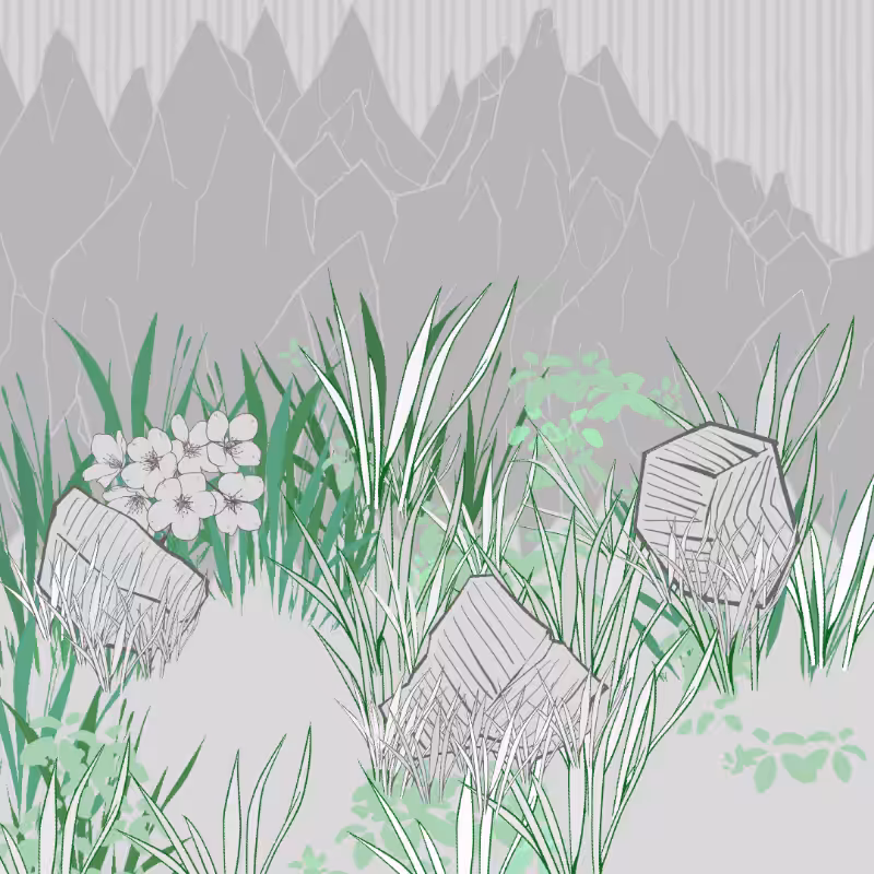 Wild Grass and Rubble #121