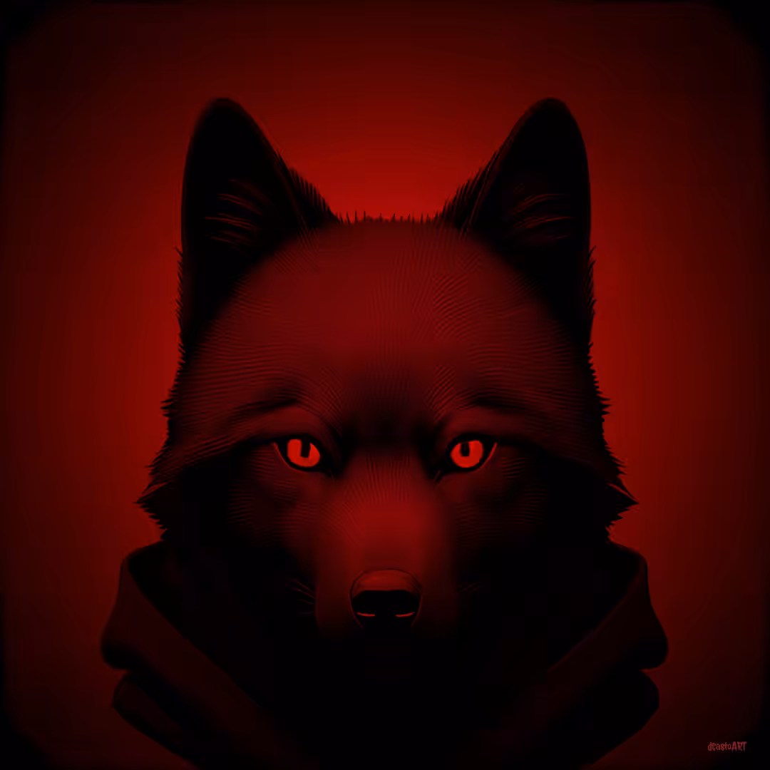 Dark Shadow Wolf: Lurid Shadowflare
