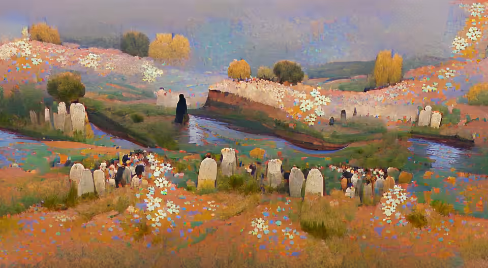 The river and the tears flow