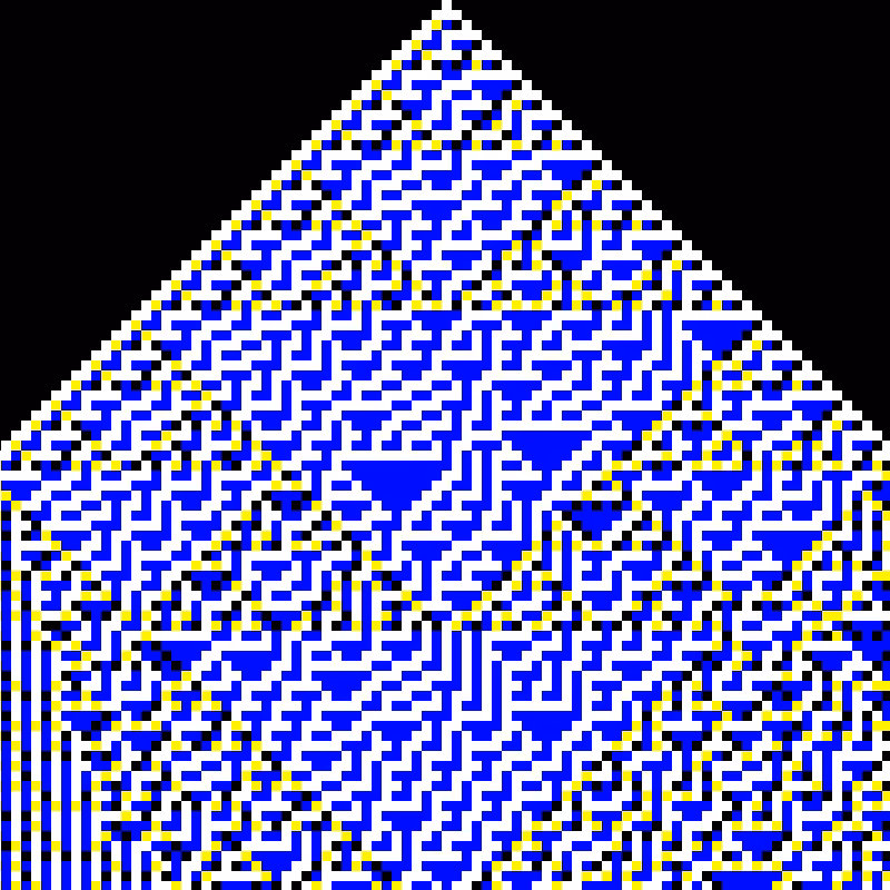 RGB Elementary Cellular Automaton #582