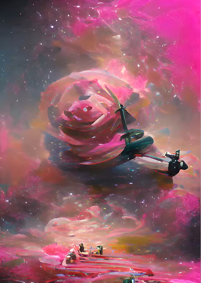 Rose in the Space