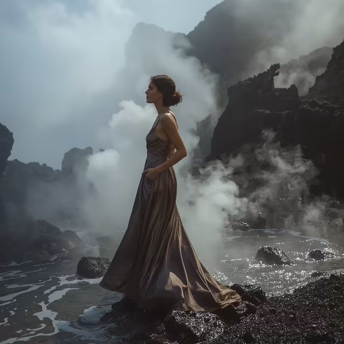 Foggy sea