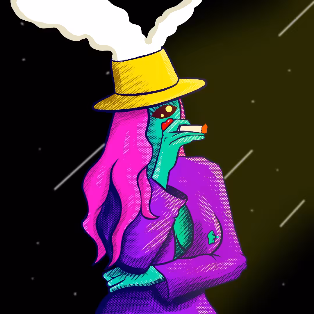 Smoking Woman Alien