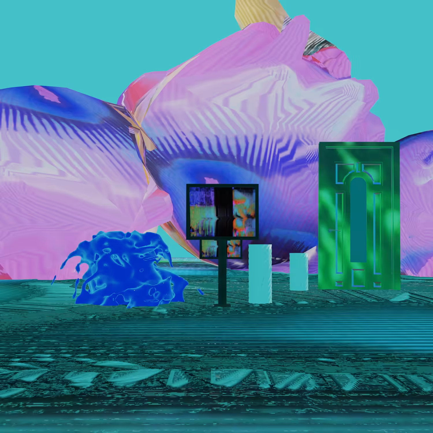 Outdoor Gallery Series Presents: Glitch Video Loop for modal_plane