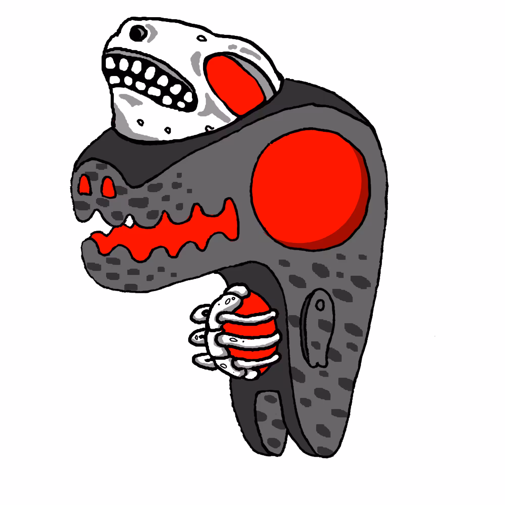 BitDino #39 " Gray Relic "