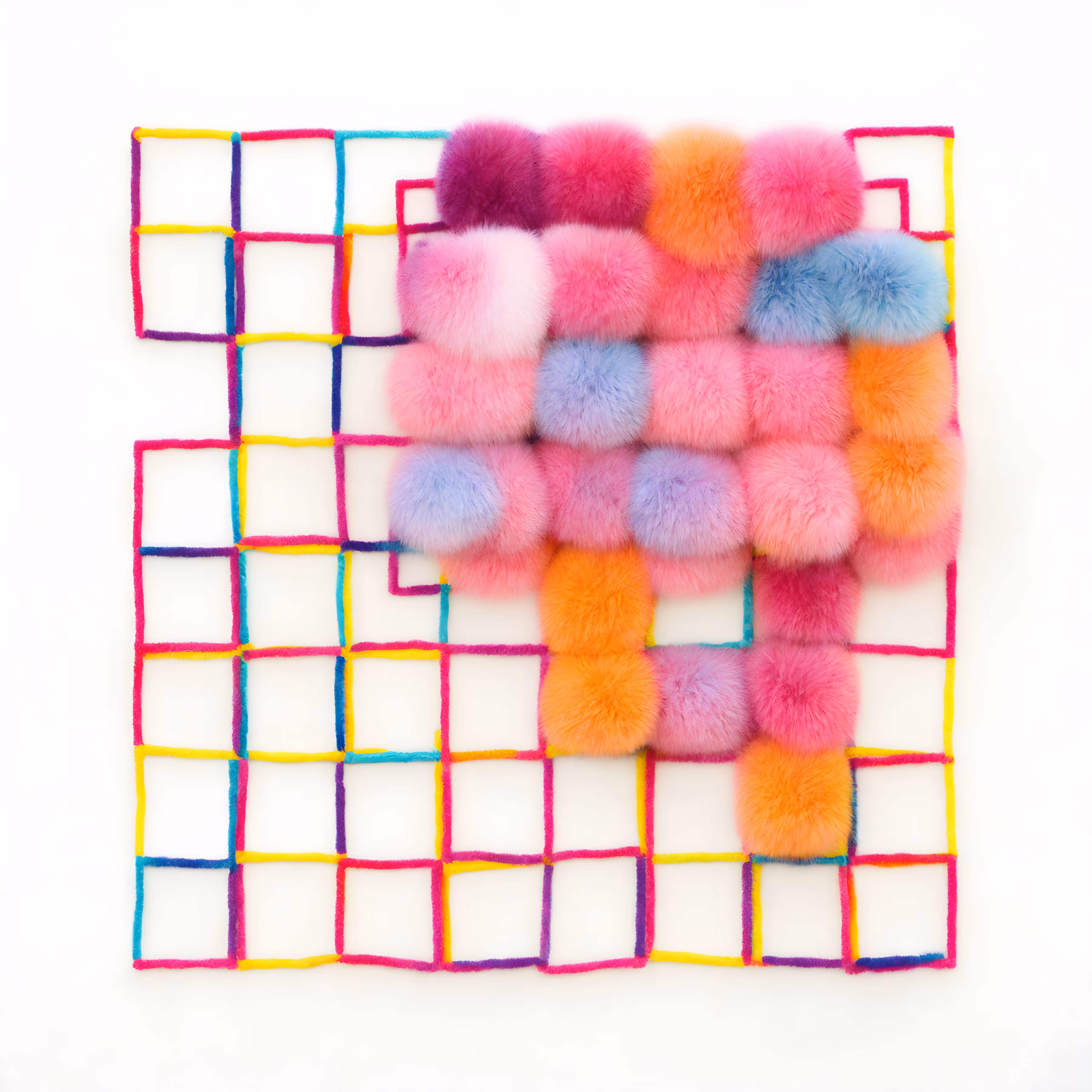 Fluffy Mesh Painting 013
